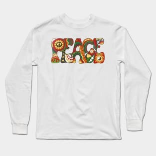 Vintage Psychedelic Peace Long Sleeve T-Shirt